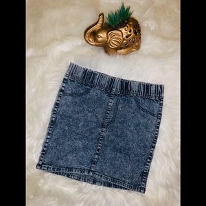 NWOT Divided vintage acid washed mini skirt.